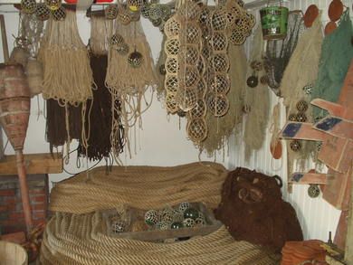 Gammel trosse av hamp