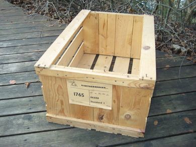 Eplekasse fra 1956 pakka av Nes Fruktlager