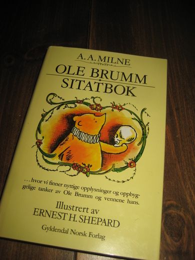 MILNE: OLE BRUMM SITATBOK. 1997.