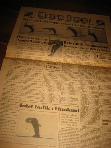 NORSK IDRETT 6 februar 1939