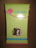 Eske med ubrukt innhold, Lucky Baby. Størrelse L. Med bruk av denne vil du spare din rygg, og få et nært forhold til den minste, klikk på linken under, så ser du korleis dette kan brukes.