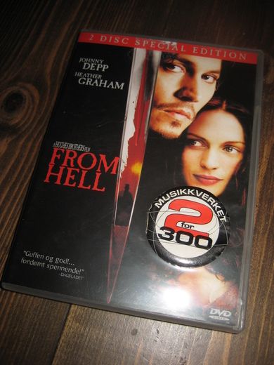 JOHNNY DEPP / HEATHER GRAHAM: FROM HELL 2 DVD musikk