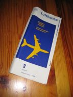 LUFTHANSA, flytabell fra april 1966.