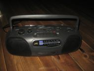 JVC radio med kassettspiller.
