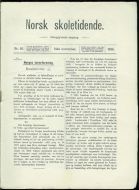 1896,nr 046,                        Norsk Skoletidende.