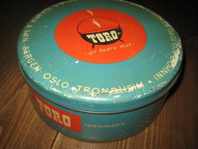 Boks uten innhold TORO KJØTTBULJONG TERNINGER 50 tallet