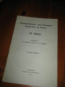 Thermodynamic and Transport Properties of Fluids.1977.
