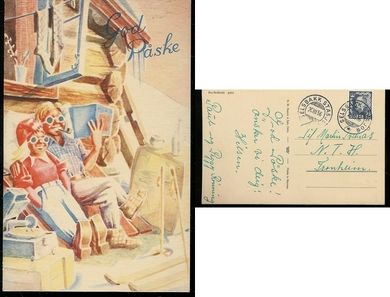 SELSBAKK STASJON 20.03.56 fra Per Solheim, N. W. Damm & Sønn, Oslo.