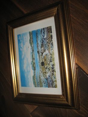 Pent bilde i glass og ramme 