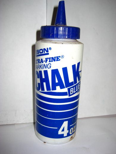 Plastflaske CHALK BLUE marking.