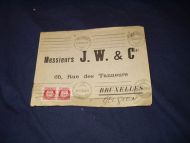 Brev fra Kristiania til Belgia 1920