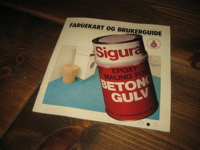 FARGEKART OG BRUKERGUIDE Sigura BETONGGULV. 60 tallet.