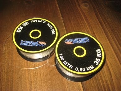 200 METER MASTER FISH 0 90 MM LINE 35 KG Ubrukt