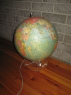 Globus med lys, 70 tallet.