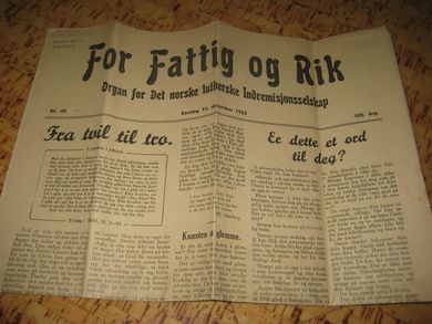 1952 nr 045 For Fattig og Rik