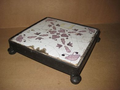 Plate for varme panner smijern og keramikk 40-50 tallet