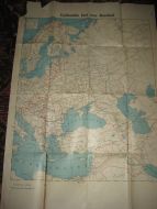 Gyldendals kart over Russland 40-50 tallet