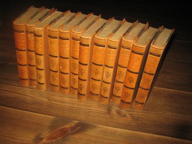 Lagerløf, Selma: Serie på 12 skinninnbundne bøker fra 1940-41. 
