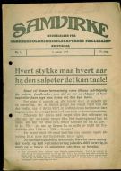 1919 nr 001 SAMVIRKE
