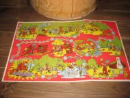 Plate til gammelt brikkespill.
