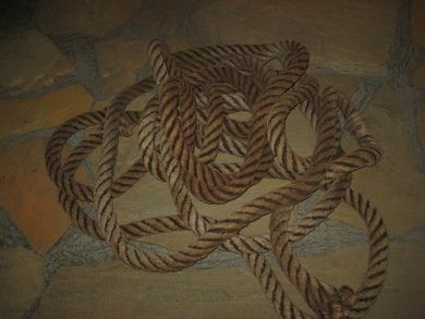 Gammel trose 11 meter lang 4 cm i diameter