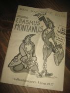 Brosjyre fra DEN NATIONALE SCENE: HOLBERG: ERASMUS MONTANUS. Fra Vestlandsturneen 1917.
