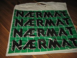 Plastnett fra NÆRMAT, 80-90 tallet.