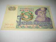 1977 5 kronor G 062456