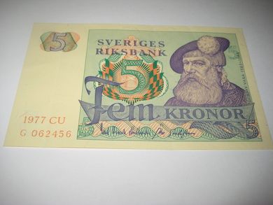 1977 5 kronor G 062456