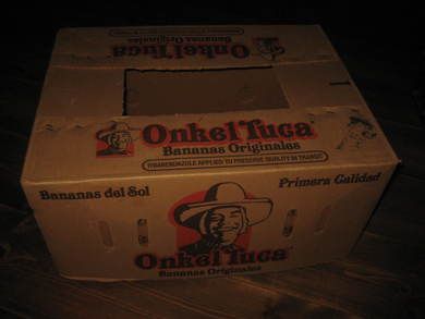 Eldre banankasse fra 80 tallet Onkel Tucca