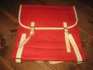 Gammel ubrukt skolesekk for rygg 60 tallet