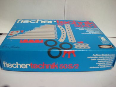 Eske med ubrukt innhold Fischer technik 50S/2 Made in Western Germany 60 tallet