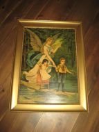 Englebilde fra tidleg 1900 merka bak med CHR SPERRE Bokbinderi og Indramningsverksted Tlf 1367 K Wilh Gt 37 Aalesund