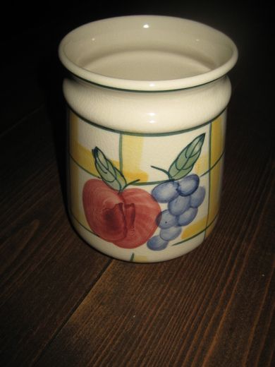 Pen krukke ca 10 cm høg 14 cm høg 70-80 tallet