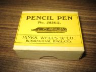 Uåpna eske med ubrukt innhold PENCIL PEN fra gamle dager Fra HINKS WELLS & CO Birmingham