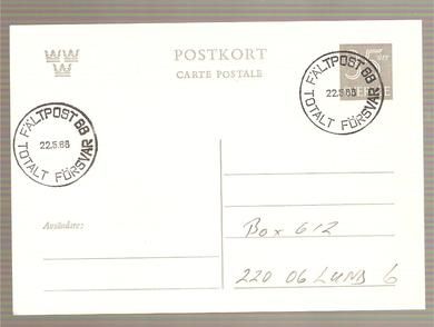 1968, 22.5., FELTPOST TOTALT FORSVAR