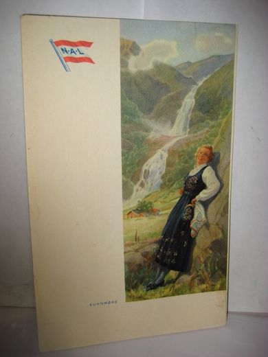 LUNSJ MENU fra M/S OSLOFJORD Middelhavskrus 7 november 1956