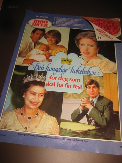 Den kongelige kokeboken, billag til Norsk Ukeblad 1983. 