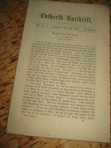 1879 nr 022 Luthers Ugeskrift