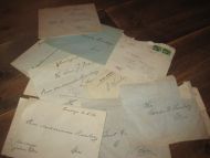 Lot med brev fra Biri noen med innlegg selges samla