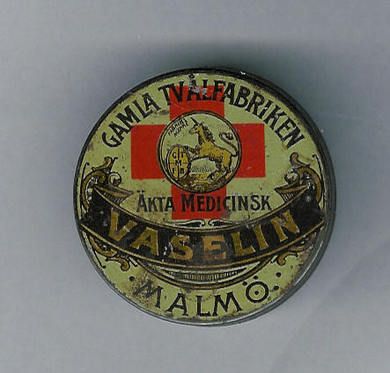 Vaselin boks fra Gamla Tvålfabrikken Malmø