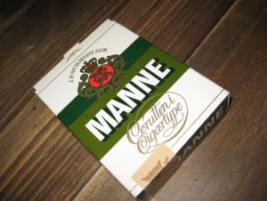 Eske uten innhold, MANNE, fra danmark's eldste cigarfabrikk, J.P.SCHMIDT JUN., 7.5*10*2.5 cm stor, kan brukes til så mangt.