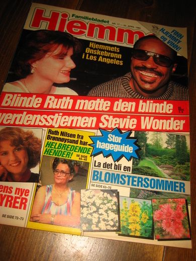 1985 nr 017 HJEMMET STEVIE WONDER