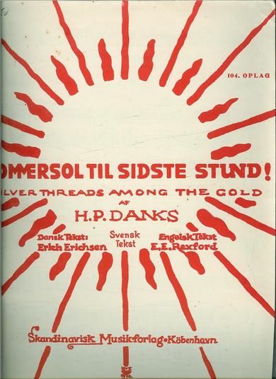 SOMMERSOL TIL SIDSTE STUND, notehefte fra 30 tallet