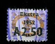 Ekstra, 1952, A 2.50, orange stempel