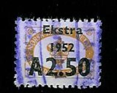 Ekstra 1952 A 2 50 orange stempel