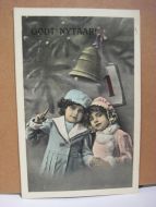 GODT NYTTÅR pent kort fra tidleg 1900 brukt