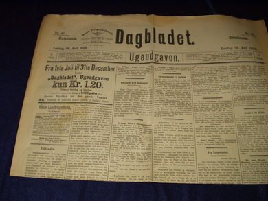 1889 nr 057 Dagbladet Ugeutgaven
