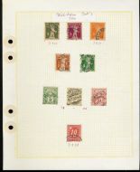 Frimerker fra 1910-17 samt 1882 fra Sveits