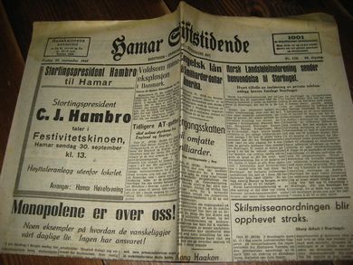 1945 nr 116 Hamar Stiftstidende